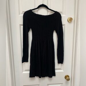 M. Rena Black Long Sleeve Dress - One Size